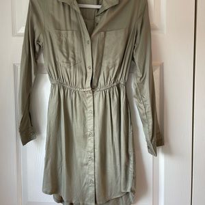Olive green long sleeved dress from TJ maxx
